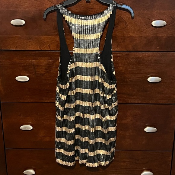 Joe’s Jeans gold and black sequin tank top - Picture 2 of 3